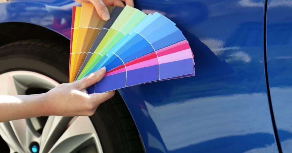Precision Automotive Paint Color Matching - West Delray Collision Center Automotive paint color matching using professional color swatches